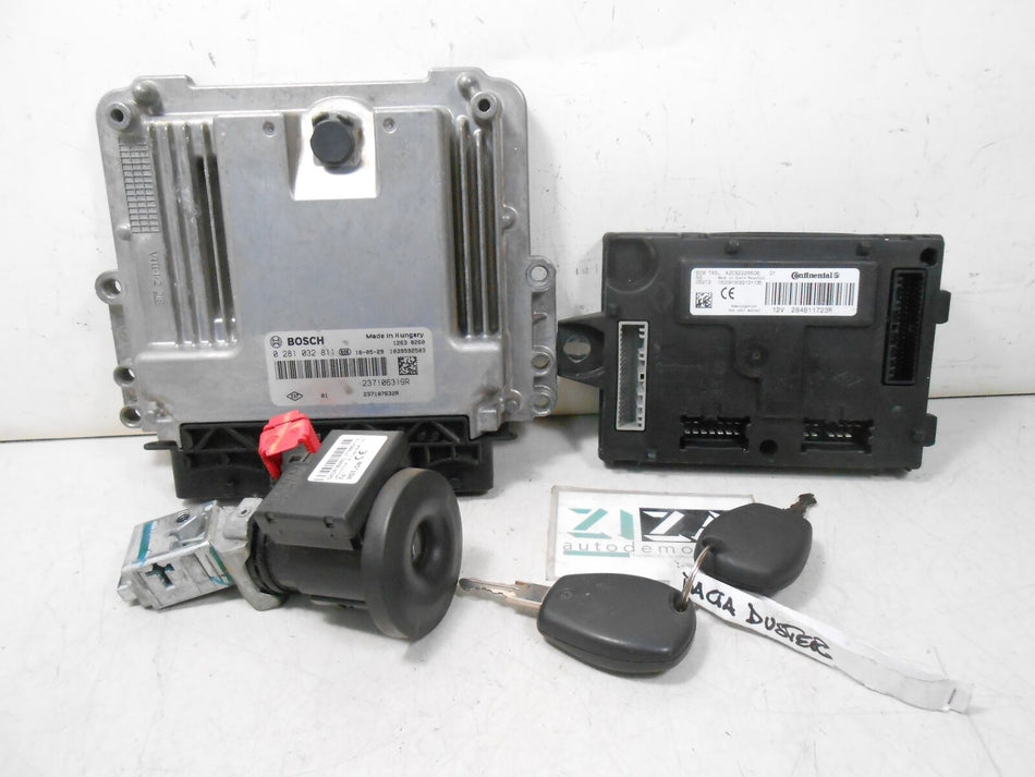 Kit Chiave ECU Dacia Duster 1.5 DCI 90cv K9KE6 2016 0281032811