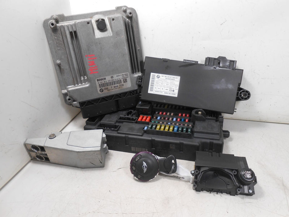Kit Chiave ECU Mini Cooper D R56 1.6 80kW 9HZ 2007 0281014295 7808778