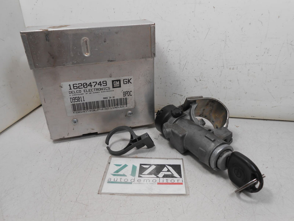 Kit Chiave ECU Opel Corsa B 1.4 44kw 60cv C14NZ 1995 16204749 90457846