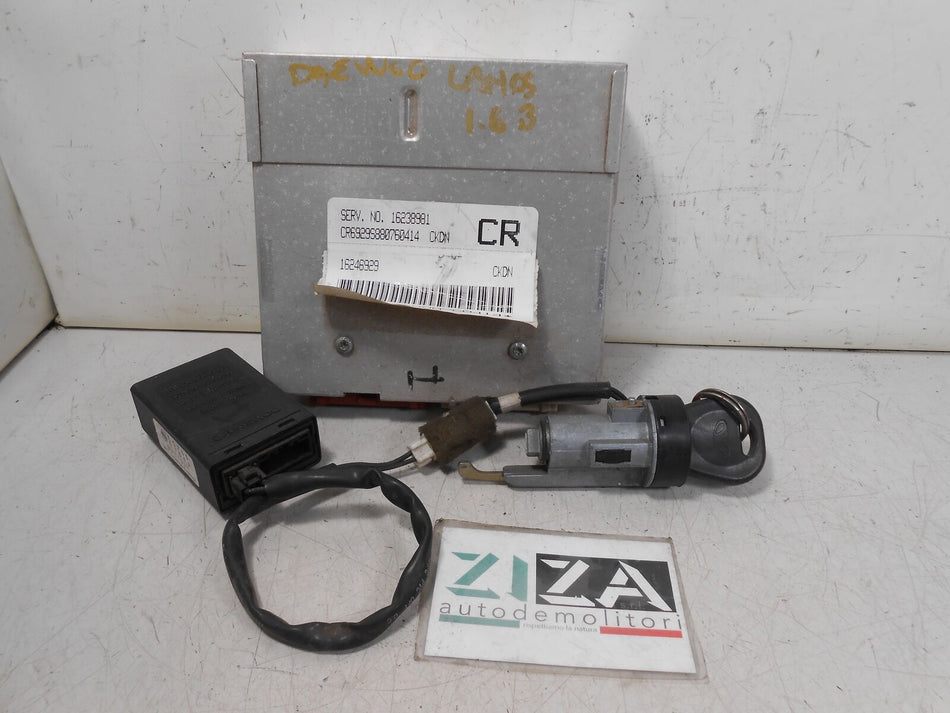 Kit Chiave ECU Daewoo Lanos 1.6 Benzina 16238981 16246929 96303500