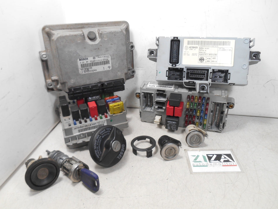 Kit Chiave ECU Fiat Punto 188 1.9 59kw 80cv 188A2000 2001 46789433