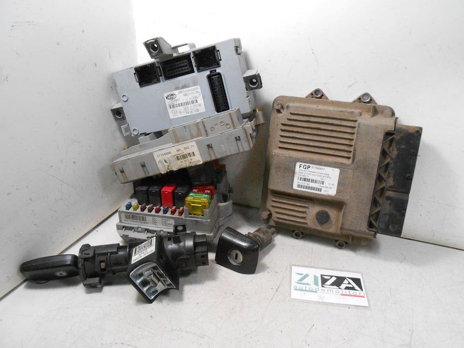 Kit Chiave ECU Lancia Musa I 1.3 Mjet 70cv 188A9000 2005 51768657