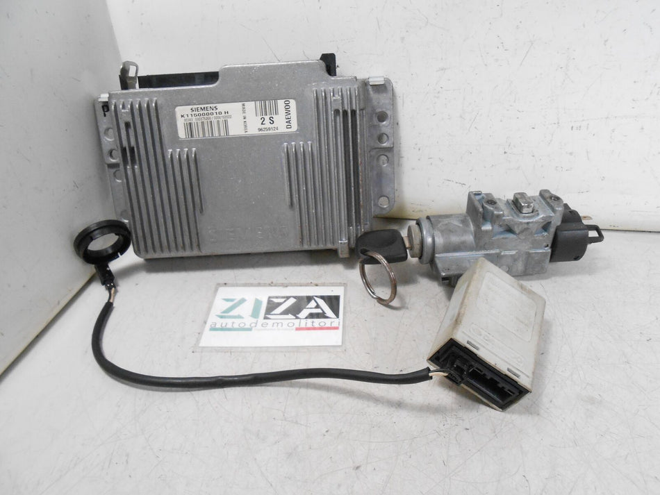 Kit Chiave ECU Daewoo Matiz 800 38kw 52cv F8CV 2000 96259124 96315230