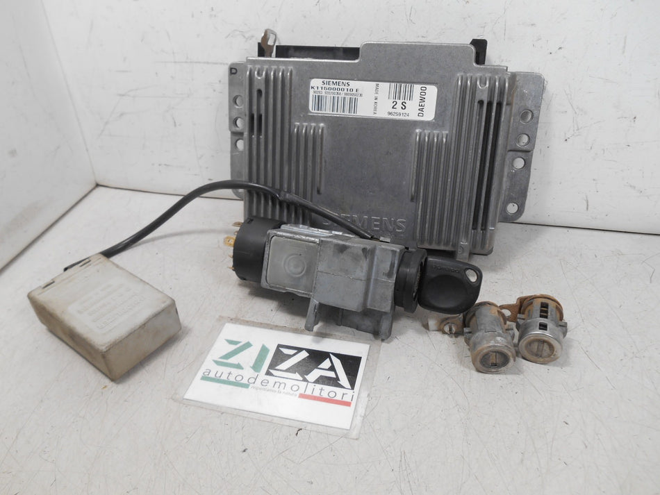 Kit Chiave ECU Daewoo Matiz 0.8 38kw 52cv F8CV 1998 96259124 96315230