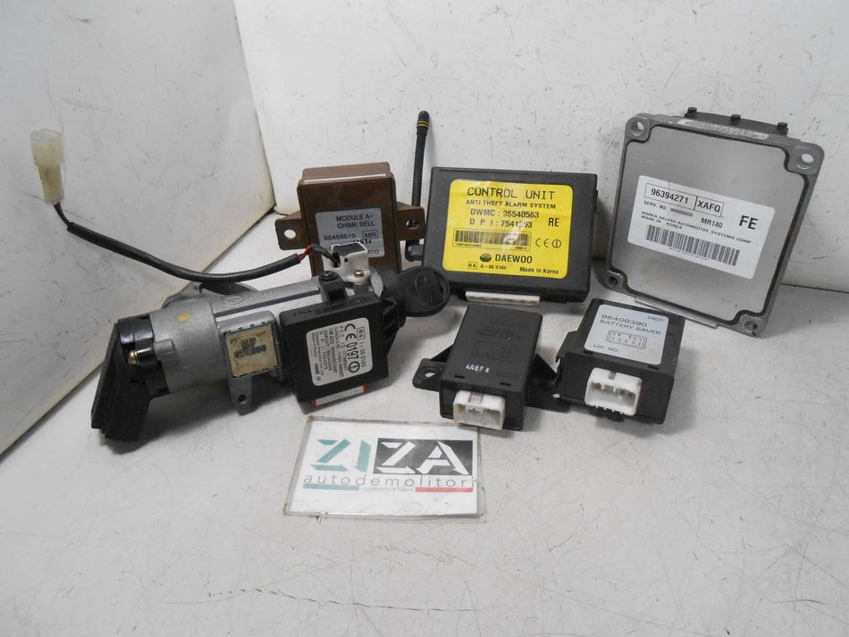 Kit Chiave ECU Daewoo Kalos 1.4 16V 69kw 94cv F14D3 2004 96394271