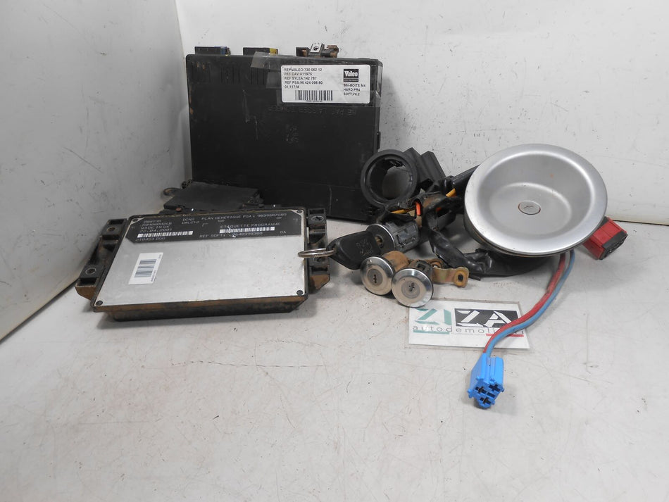 Kit Chiave ECU Peugeot Ranch (Partner) 1.9 51kw 70cv WJY 2002 9839587680