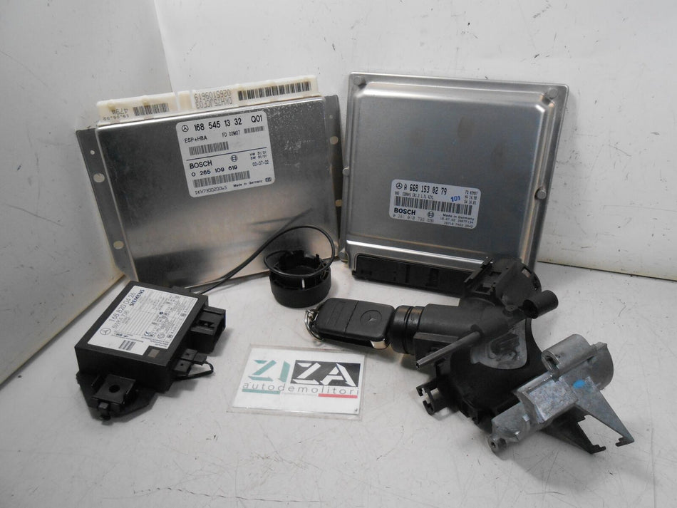 Kit Chiave ECU Mercedes W168 A170 1.7 70kw 668942 2002 A6681530279