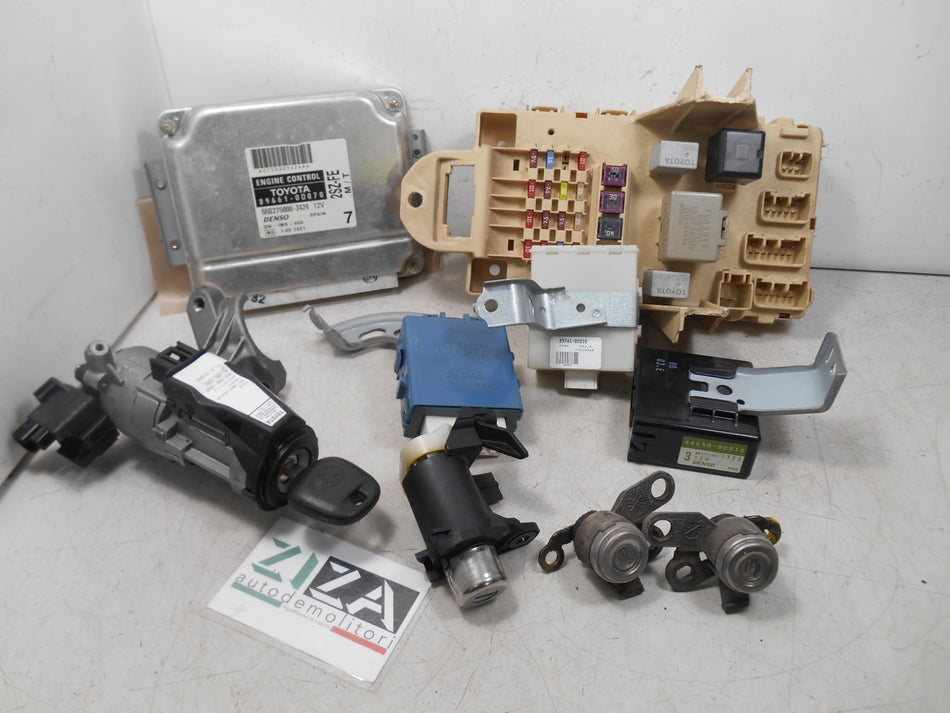 Kit Chiave ECU Toyota Yaris XP10 Res 1.3 64kw 87cv 2SZFE 2003 89661-0D070