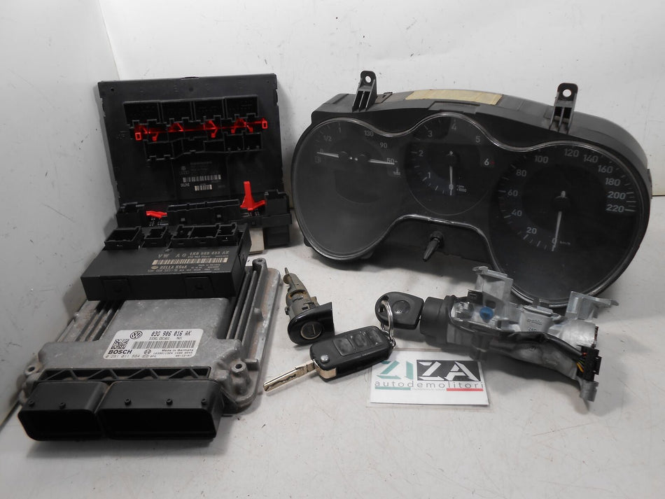 Kit Chiave ECU Seat Leon 1.9 77kw BKC 2006 0281011884 110080280027