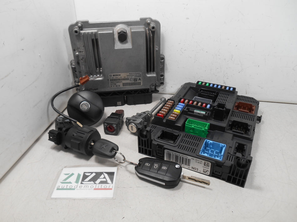 Kit Chiave ECU Peugeot 208 1.6 BlueHDI 55kw BH02 2016 9814182680