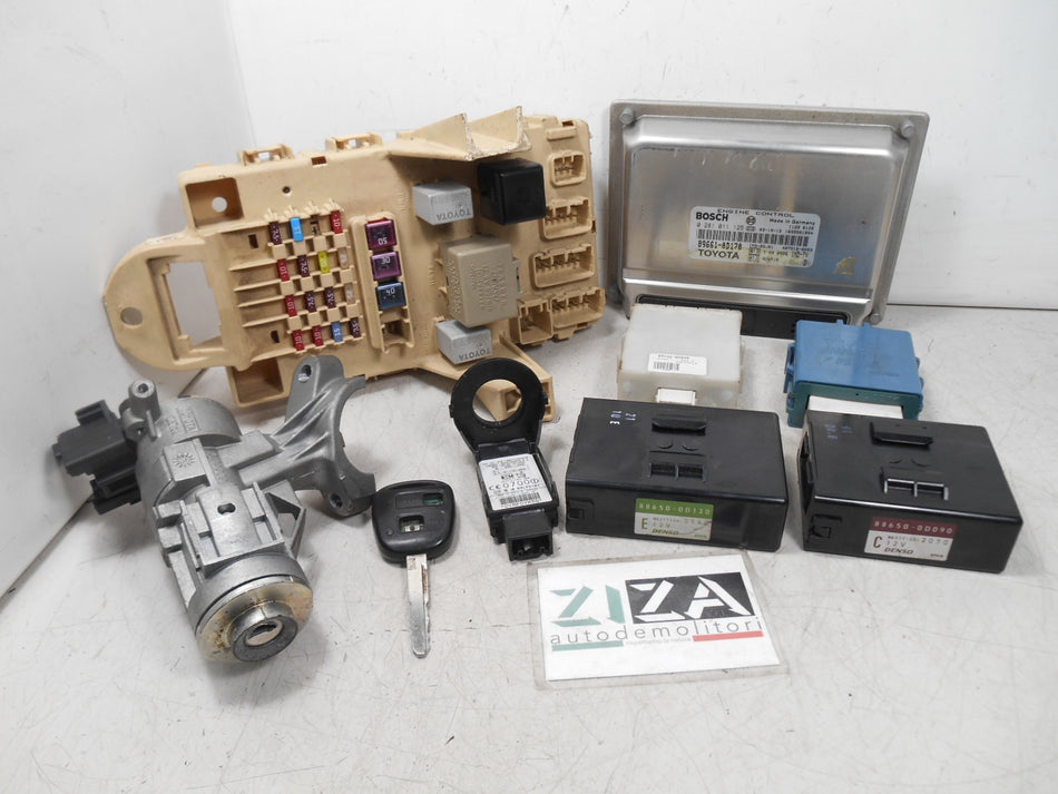 Kit Chiave ECU Toyota Yaris XP10 1.4 55kw 1NDTV 2003 0281011125 89661-0D170