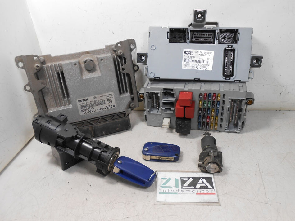 Kit Chiave ECU Fiat Idea 1.9 Mjet 74kw 100cv 188B2000 2005 55200145