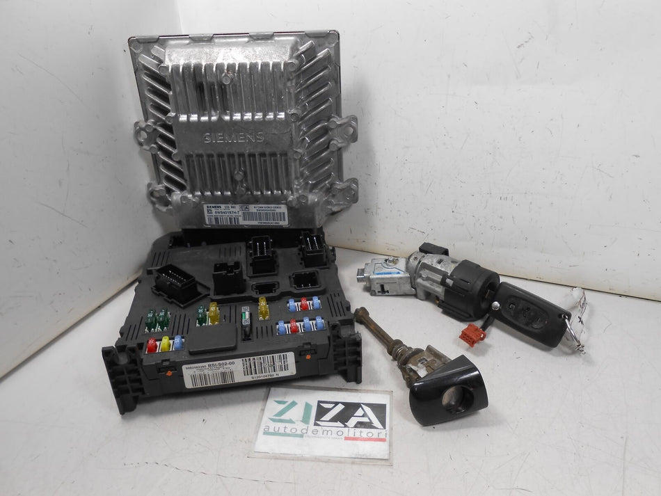 Kit Chiave ECU Peugeot 407 2.0 100kw 136cv RHR 2005 5WS40167H-T