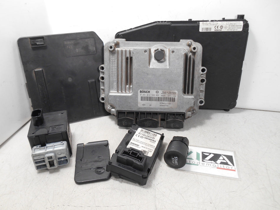 Kit Chiave ECU Renault Scenic II 1.9 DCI 96kw 130cv F9QE8 2006 0281012589