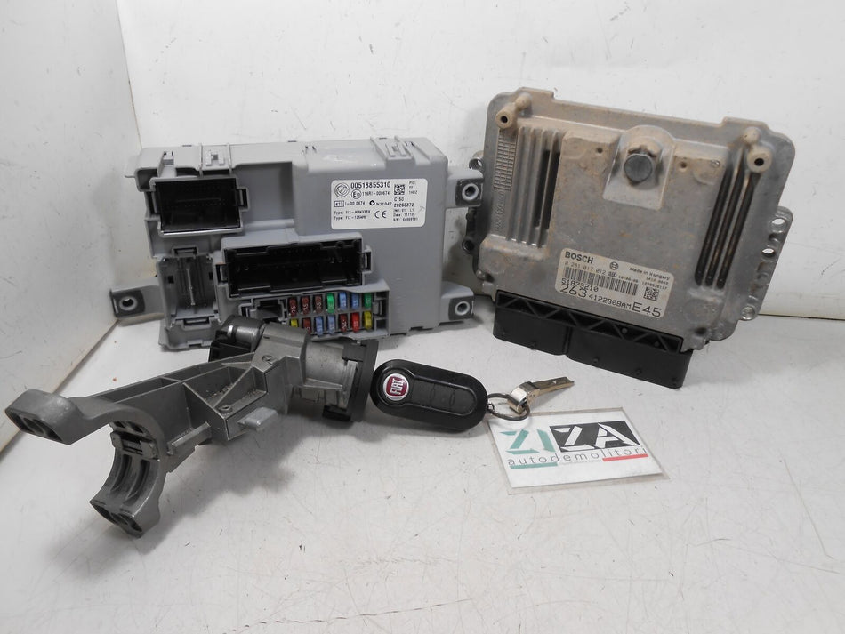 Kit Chiave ECU Fiat Doblò II 1.6 Mjet 77kw 105cv 198A3000 2010 0281017012