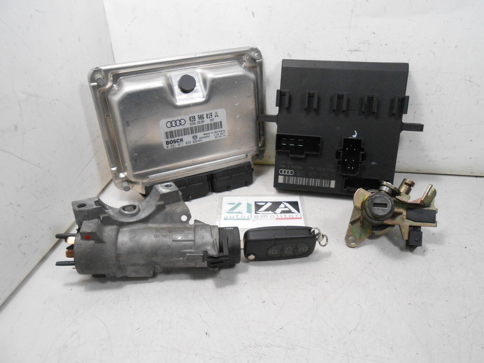 Kit Chiave ECU Audi A4 B6 1.9 TDI 130cv AVF 2002 038906019JL