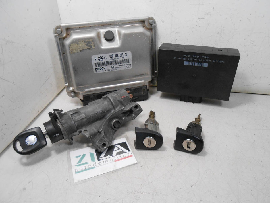 Kit Chiave ECU VW Golf IV 1.9 TDI 85kw 115cv AJM 2001 038906019CJ