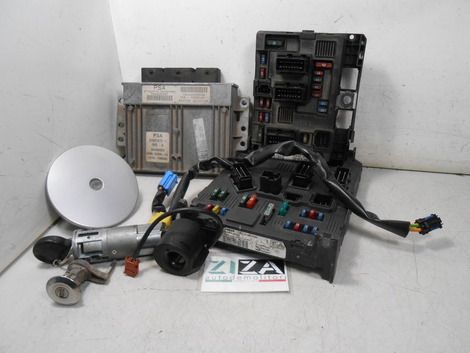 Kit Chiave ECU Peugeot 206 1.4 55kW KFW 2001 9644235680