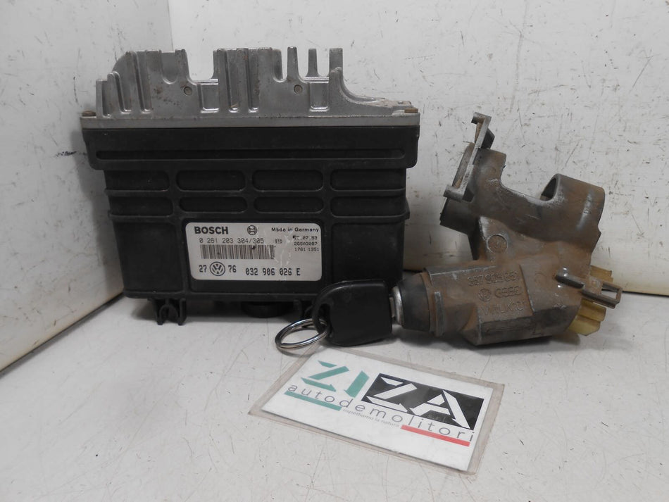 Kit Chiave ECU VW Golf III 1.6 55kw 75cv ABU 1993 032906026E