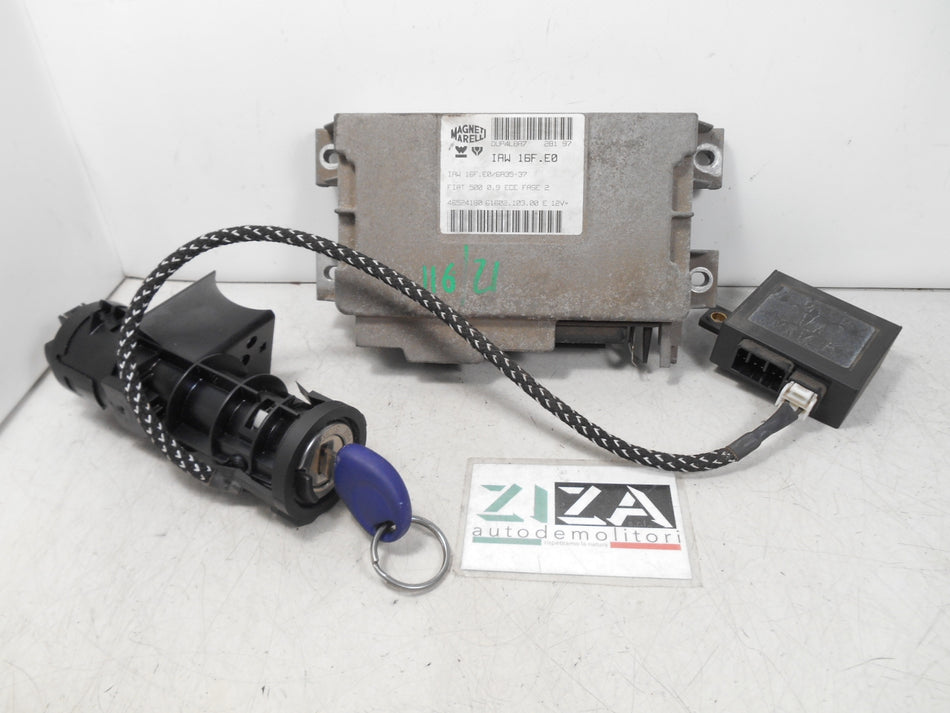Kit Chiave ECU Fiat Cinquecento 900 29kw 39cv 1170A1046 1997 46524180 IAW16F.E0