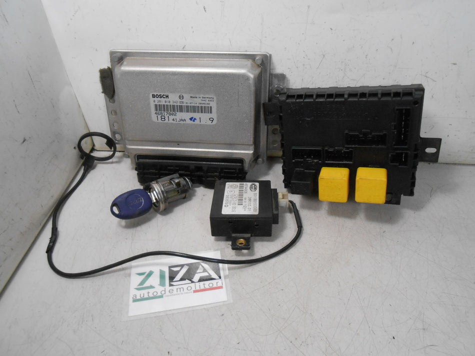 Kit Chiave ECU Fiat Marea 1.9 JTD 81kw 110cv 186A6000 2001 46817802