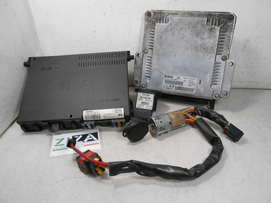 Kit Chiave ECU Peugeot 206 2.0 90cv RHY 2001 9643365680 9626460880