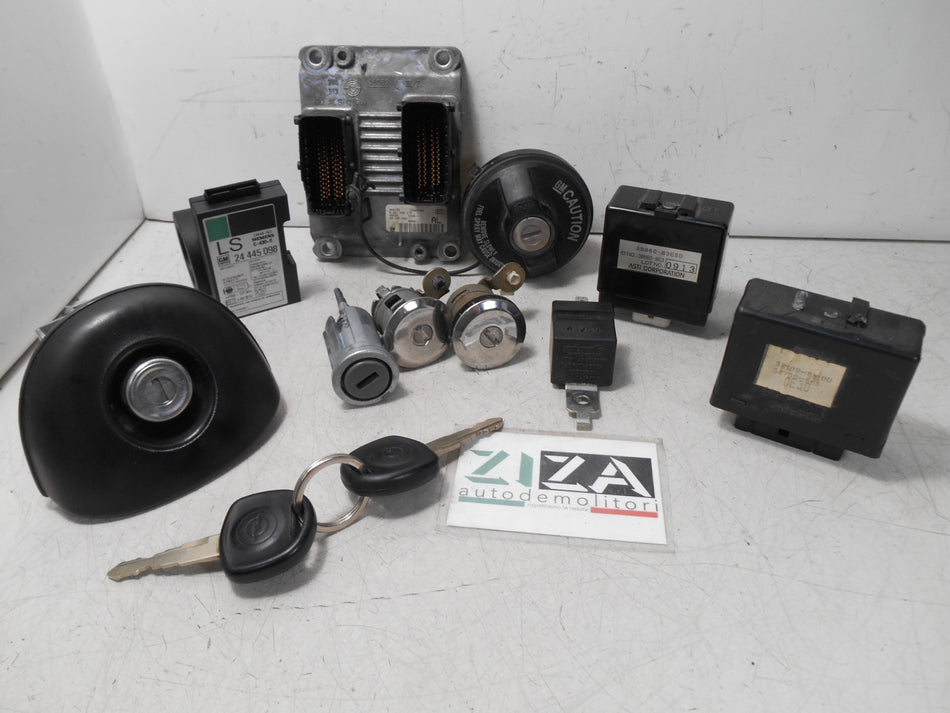 Kit Chiave ECU Opel Agila A 1.2 16V 55kw 75cv Z12XE 2000 0261206075 09185450