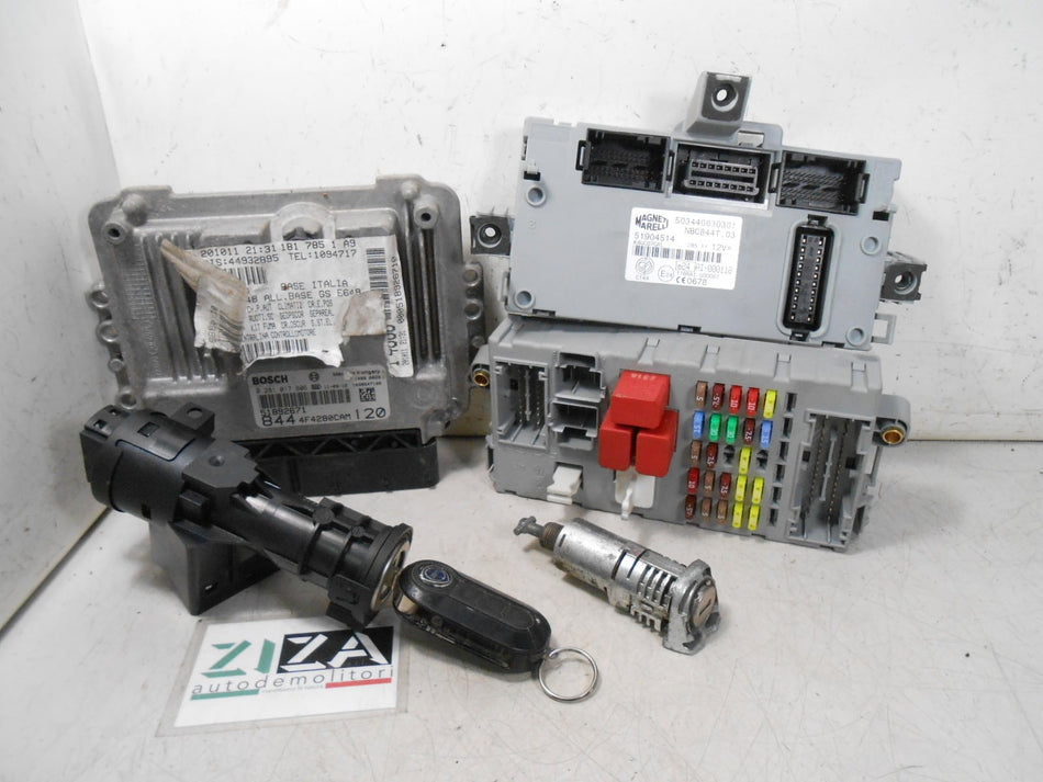 Kit Chiave ECU Lancia Delta 844 1.6 Mjet 120cv 198A2000 2011 51892671
