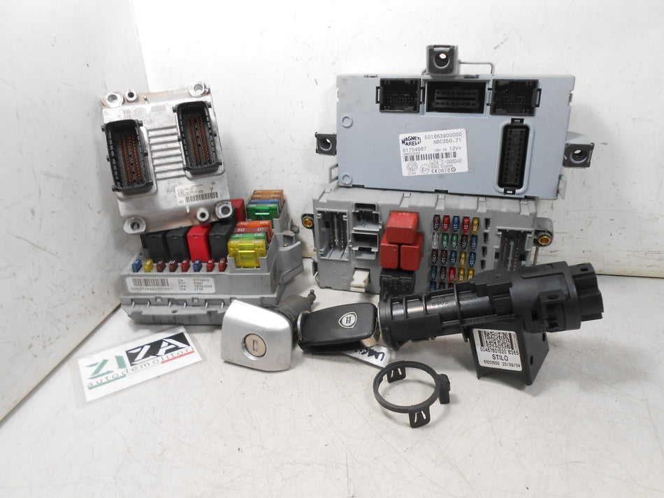 Kit Chiave ECU Lancia Musa I 1.4 16V 70kw 95cv 843A1000 2004 0261208206
