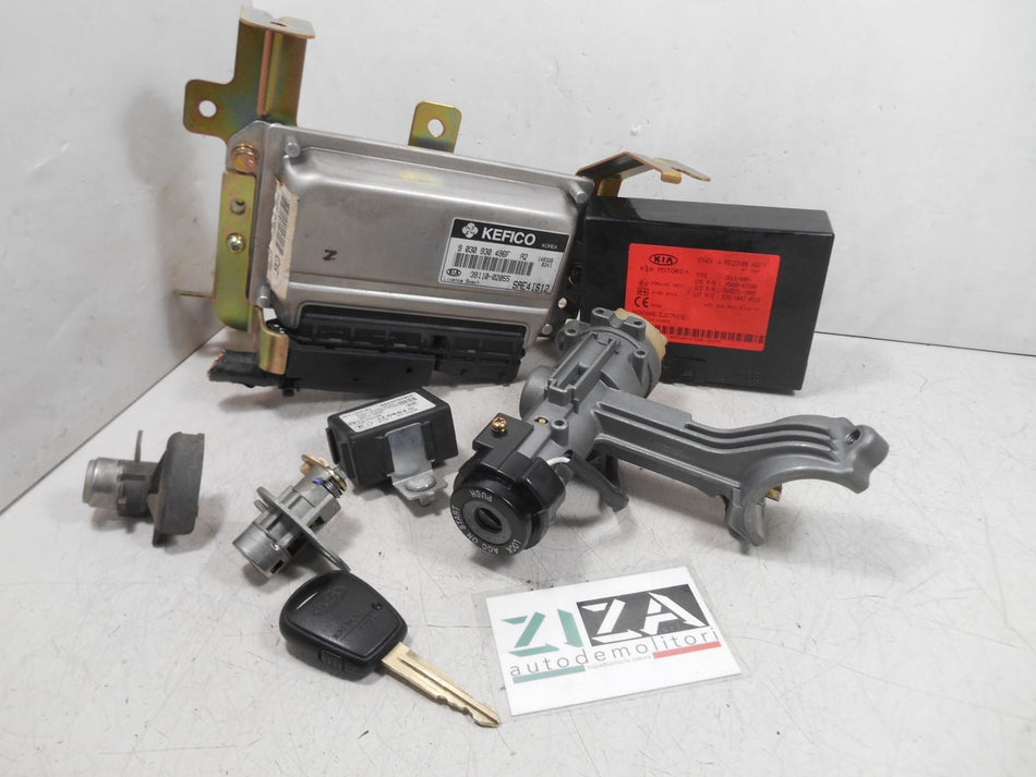 Kit Chiave ECU Kia Picanto SA 1.1 65cv G4HG 2005 39110-02055 9030930496F