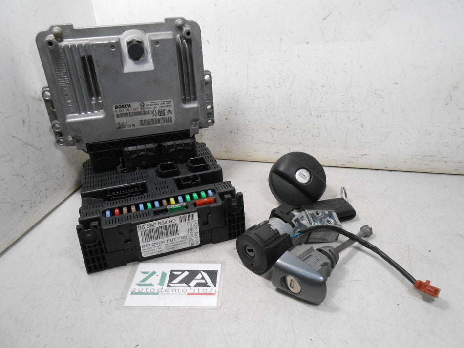 Kit Chiave ECU Peugeot 207 CC 1.6 16v 88kw 120cv 5FW 2007 9664113480