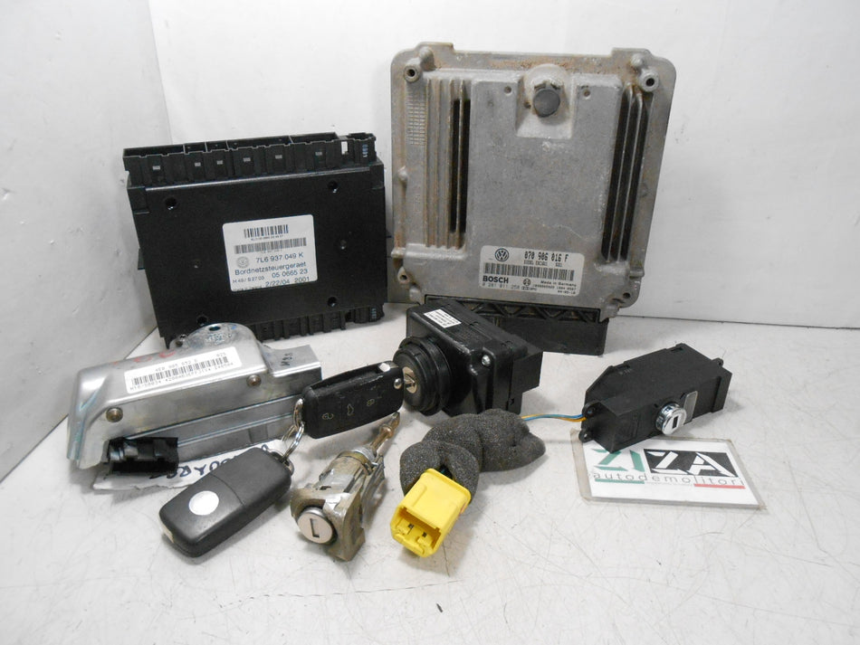 Kit Chiave ECU VW Touareg I 2.5 TDI 128kw 174cv BAC 2004 070906016F