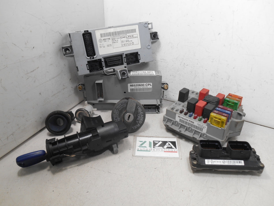 Kit Chiave ECU Fiat Punto 188 1.2 8V 60cv 188A4000 2003 55181132