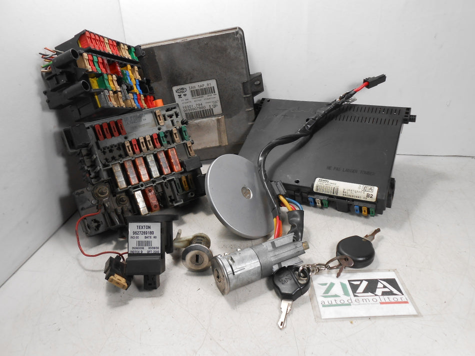 Kit Chiave ECU Peugeot 206 1.4 55kw KFX 2000 9639907880