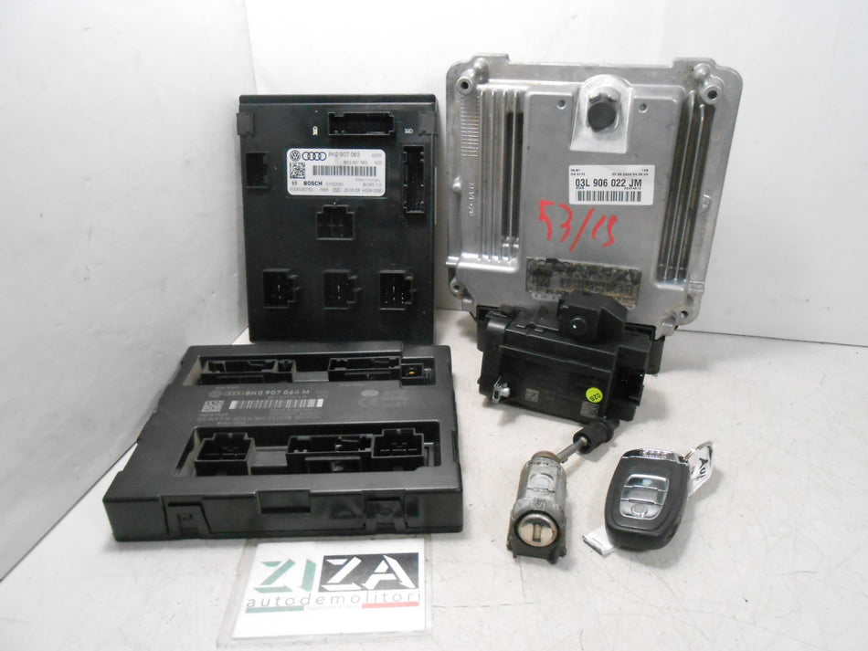 Kit Chiave ECU Audi A4 B8 2.0 143cv CAG 2008 03L906022JM 03L906022B