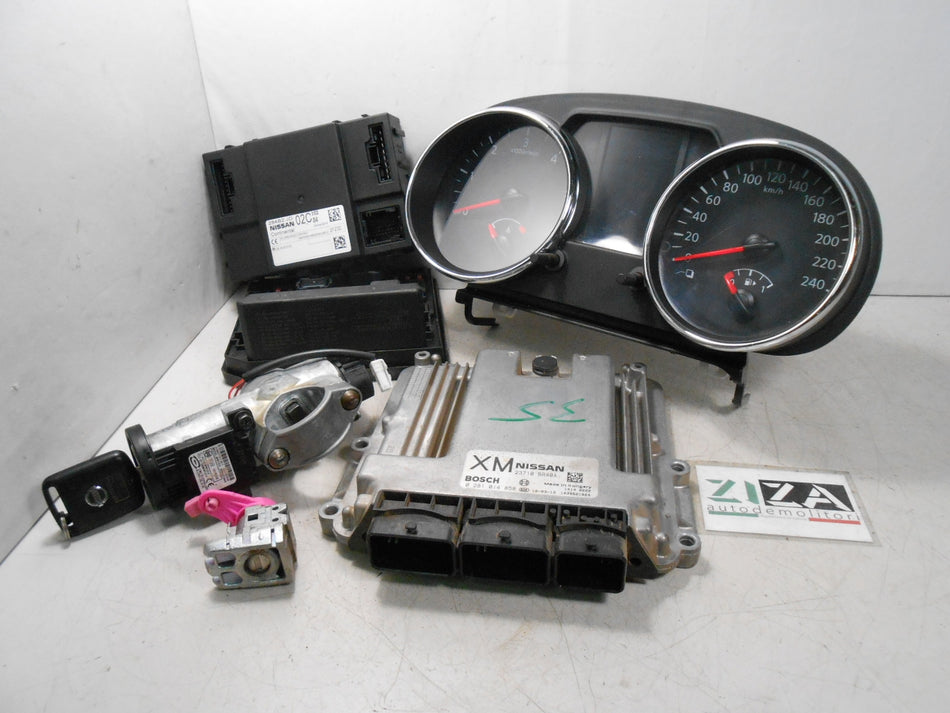Kit Chiave ECU Nissan Qashqai J10 4x4 2.0 150cv M9R 2012 23710-BR40A 0281014858