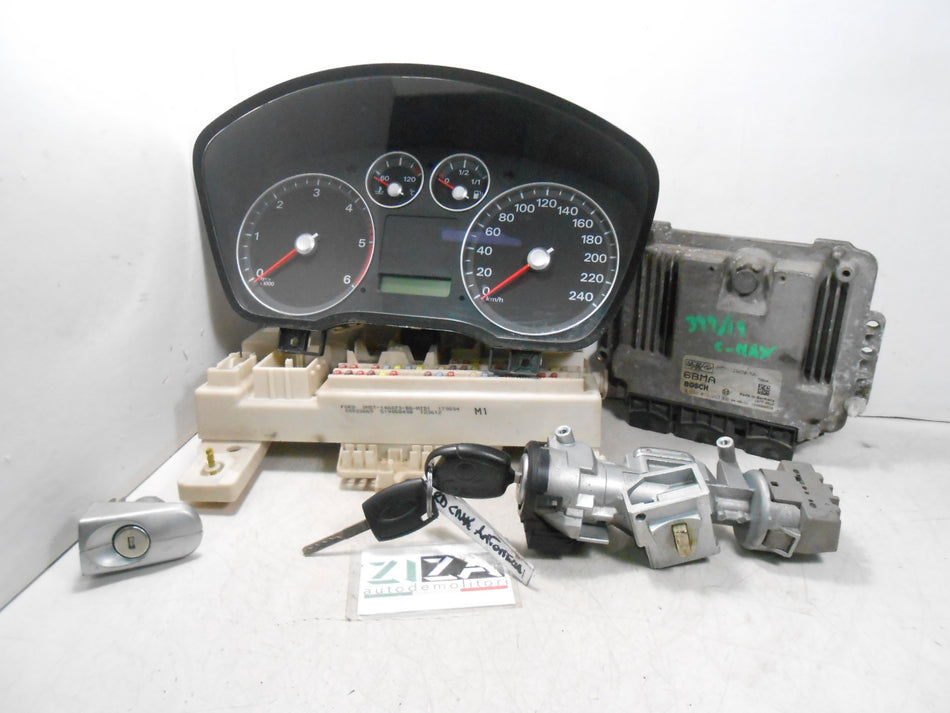 Kit Chiave ECU Ford Focus C-Max 1.6 D 80kw 109cv G8DA 2004 4M51-12A650-NA