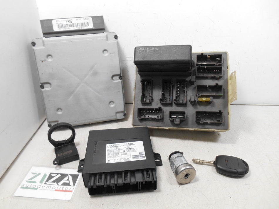 Kit Chiave ECU Ford Focus I 1.8 90cv C9DA 2000 YS4F-12A650-PA 98AG-15K600-DB