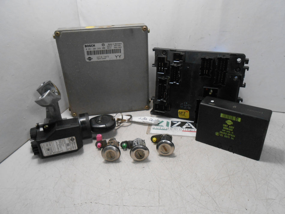 Kit Chiave ECU Nissan Micra K11 1.3 16V 55kw 75cv CG13 1999 23710-74B72