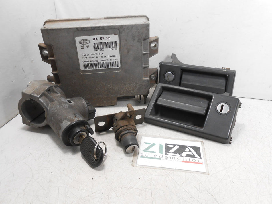 Kit Chiave ECU Fiat Cinquecento II 09i 29kw 39cv 117A1.046 1994 7780555 IAW6F.S0