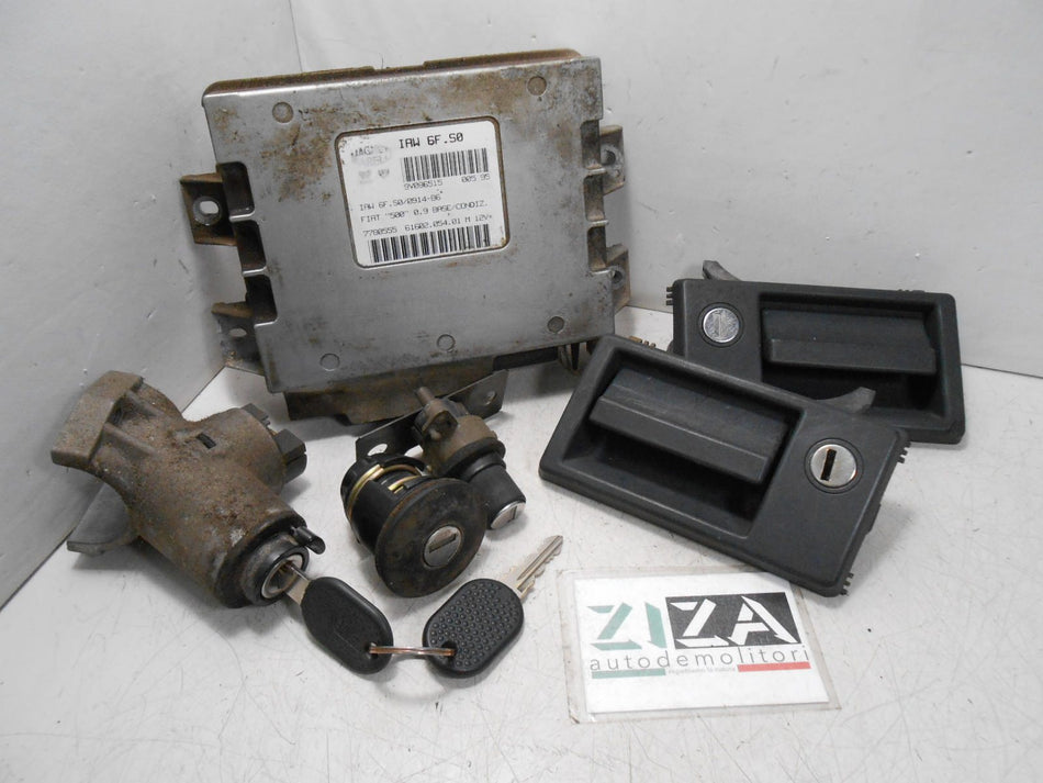 Kit Chiave ECU Fiat Cinquecento II 09i 29kw 39cv 117A1.046 1995 7780555 IAW6F.S0
