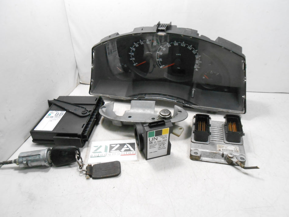 Kit Chiave ECU Opel Meriva A 1.4 90cv Z14XEP 2008 55353613 13247085 13214765
