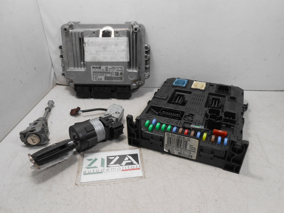 Kit Chiave ECU Peugeot 3008 I 1.6 HDI 80kw 109cv 9HZ 2010 9665674480
