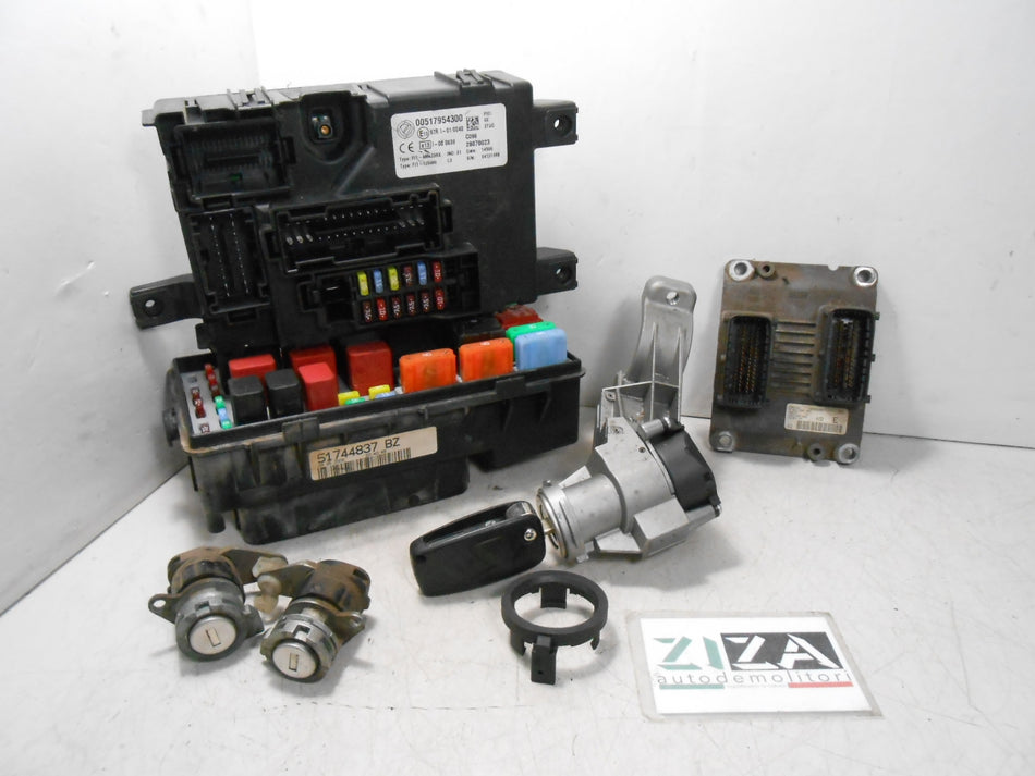 Kit Chiave ECU Fiat Grande Punto 1.4 70kw 95cv 199A6000 2006 0261208969
