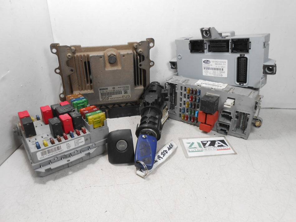 Kit Chiave ECU Fiat Idea 1.9 Mjet 74kw 100cv 188B2000 2004 55191928 0281011514