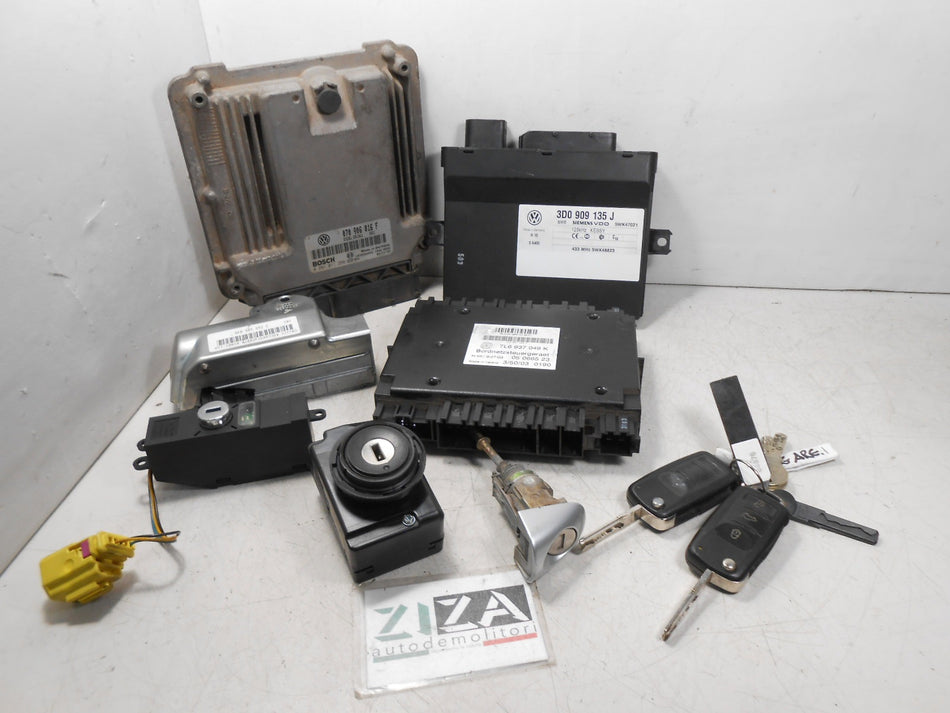 Kit Chiave ECU VW Touareg I 2.5 TDI 128kw 174cv BAC 2004 070906016F