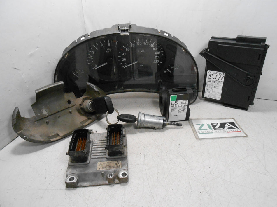 Kit Chiave ECU Opel Corsa C 1.2 16V 55kw Z12XE 2002 09115112 0261206074