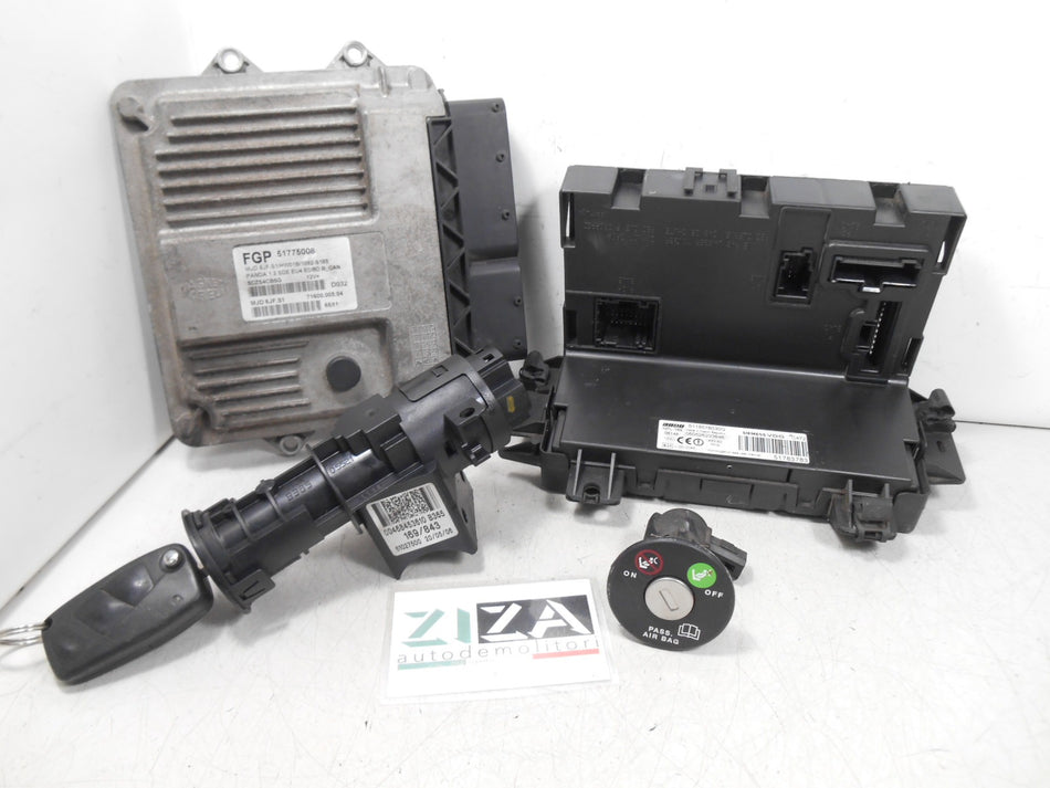 Kit Chiave ECU Fiat Panda 169 1.3 Mjet 51kw 69cv 188A8000 2006 51775008