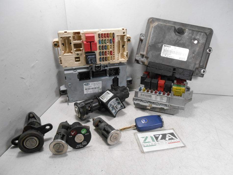 Kit Chiave ECU Fiat Stilo SW 1.9 JTD 85kw 192A1000 2003 55187569 51715848