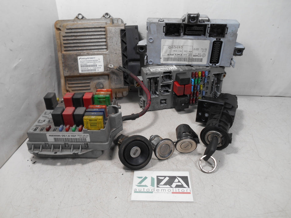Kit Chiave ECU Fiat Punto 188 Res 1.3 Mjet 70cv 188A9000 2007 55195817